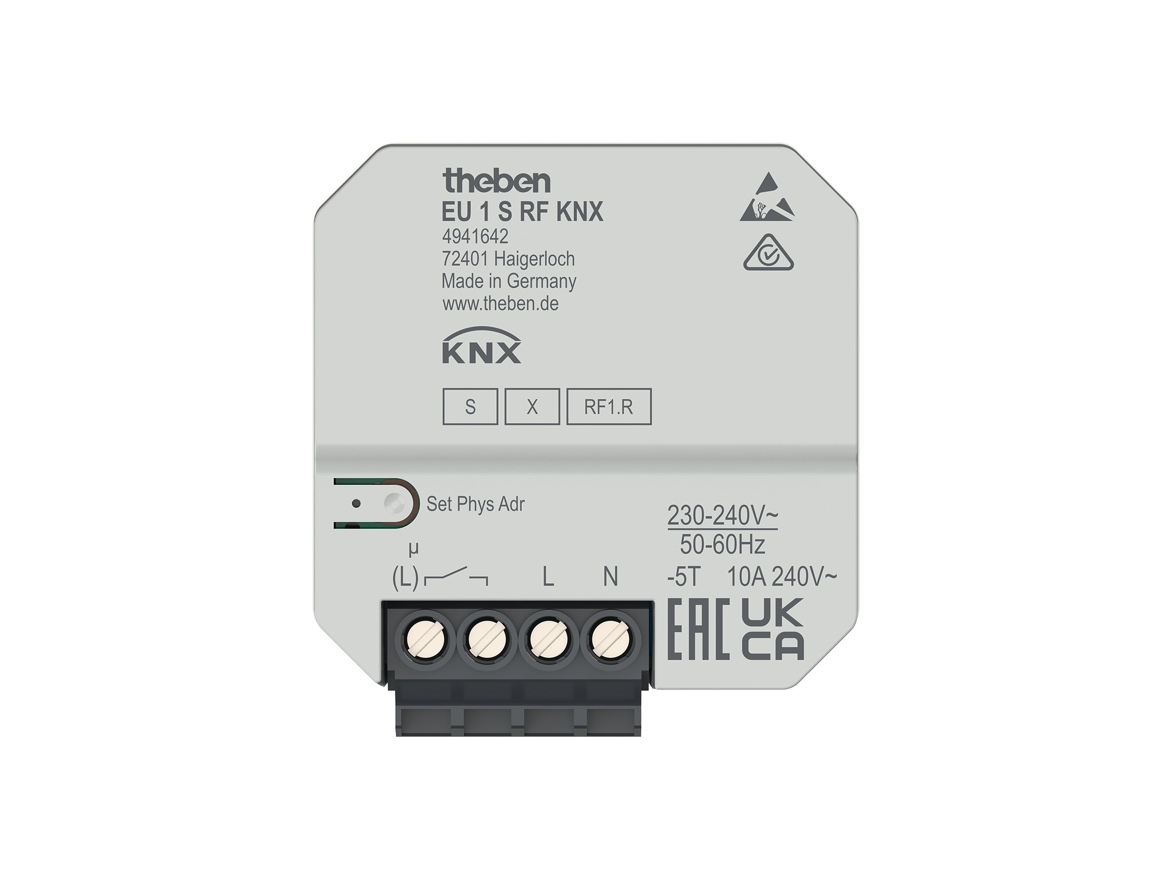 THEBEN KNX 1-fach Aktor UP für Elektroheizungen, KNX Data Secure