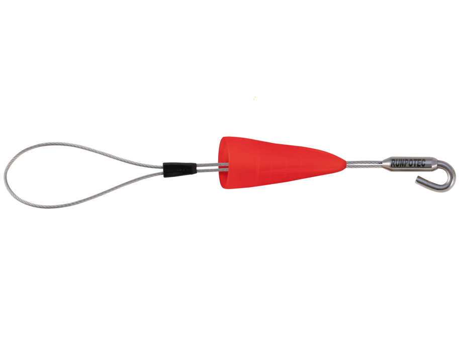 RUNPOTEC 20630 Kabelová protahovací smyčka Runpofix s ochranou krytkou a háčkem