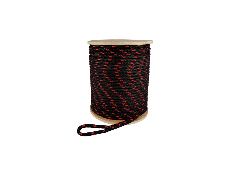 RUNPOTEC 20620 Tažné lano z polyesteru na bubnu, prům. 10 mm