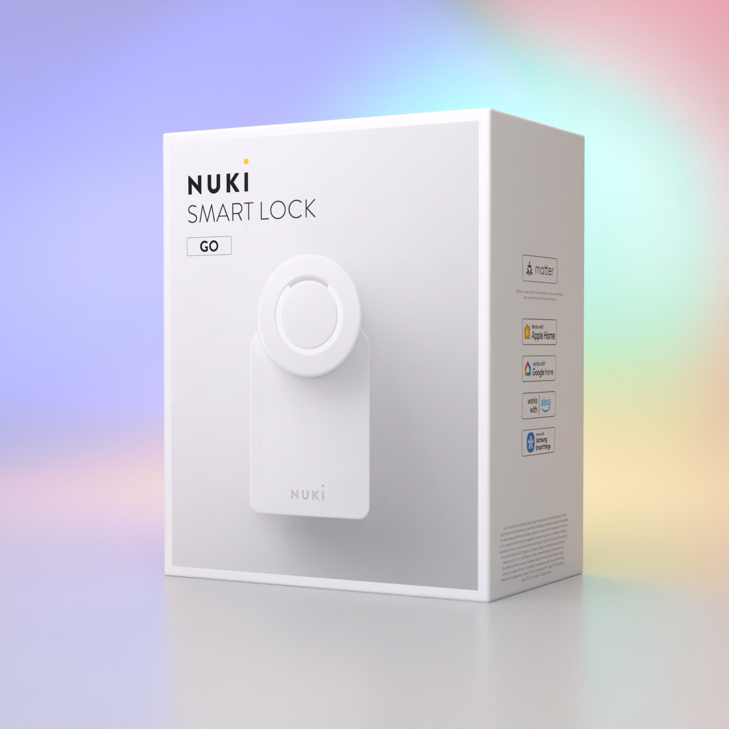 NUKI 221148 Chytrý zámek SMART LOCK GO s podporou standardu Matter, bílý