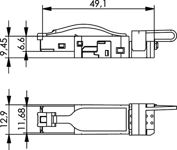 TELEGÄRTNER 100007453  (J80026A0003) Konektor MFP8 IE T568A Cat.6A, protiprach. krytka, AWG26/1 - 24/1, AWG27/7-24/7