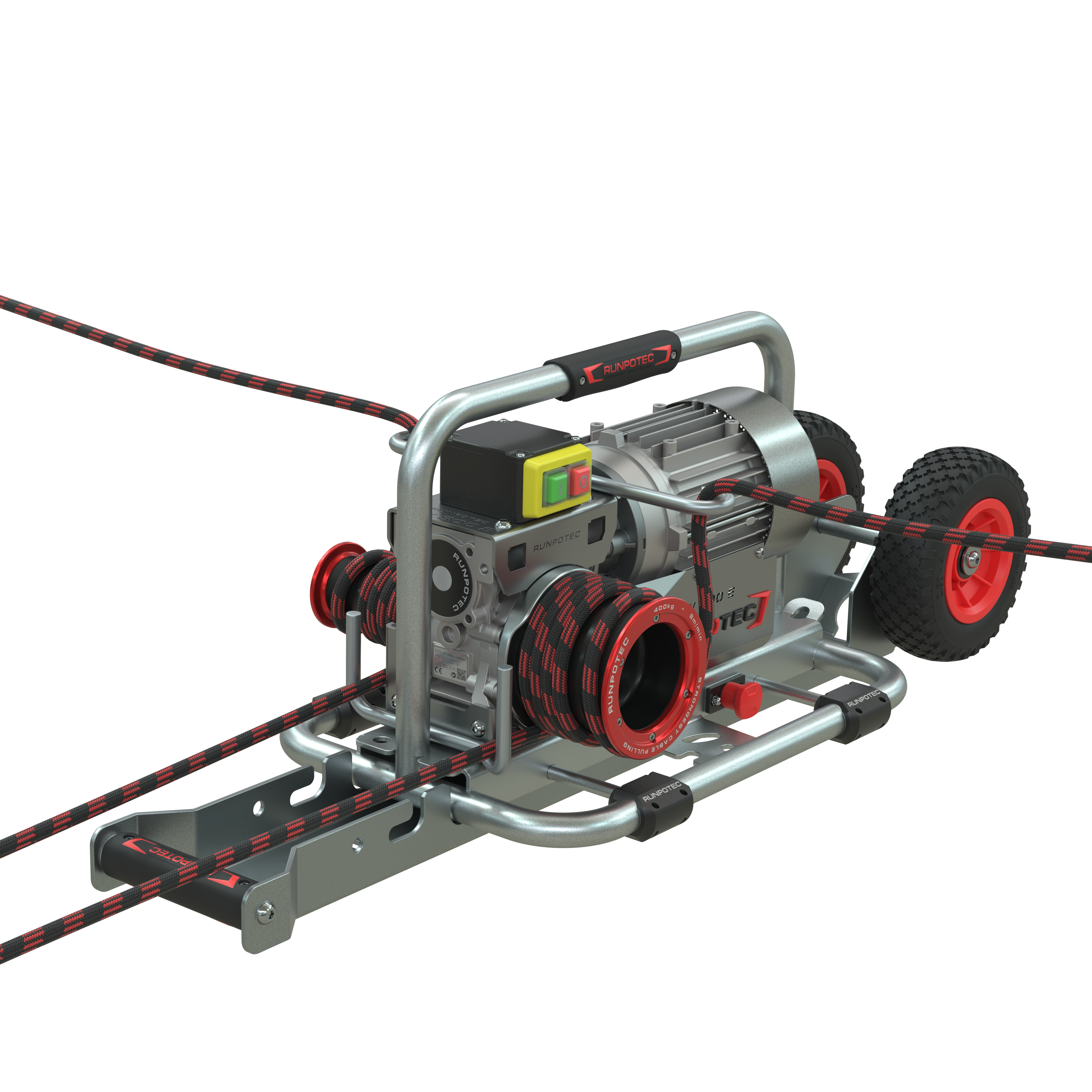RUNPOTEC 10138 CW 800 E Vřetenový naviják, vč. vozíku a popruhu