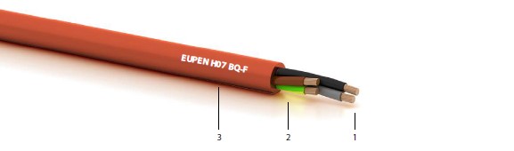 EST Polyuretanový vodič H07 BQ-F 4G1,5, oranžová