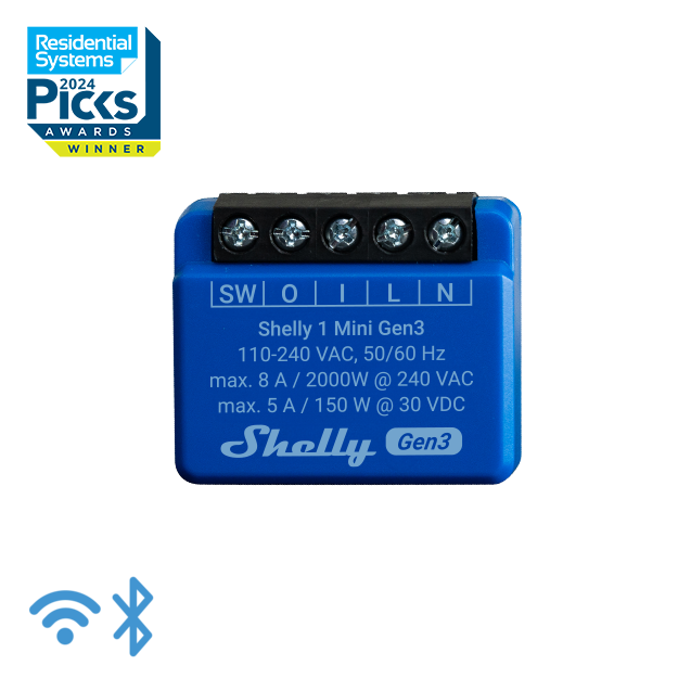 SHELLY Mini 1 GEN3 Spínací modul