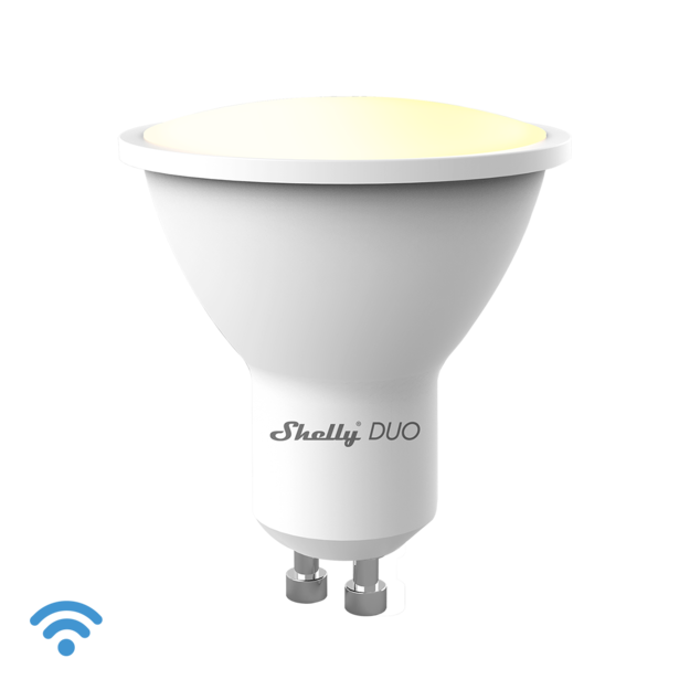 SHELLY Duo GU10 - WW/CW Stmívatelná žárovka