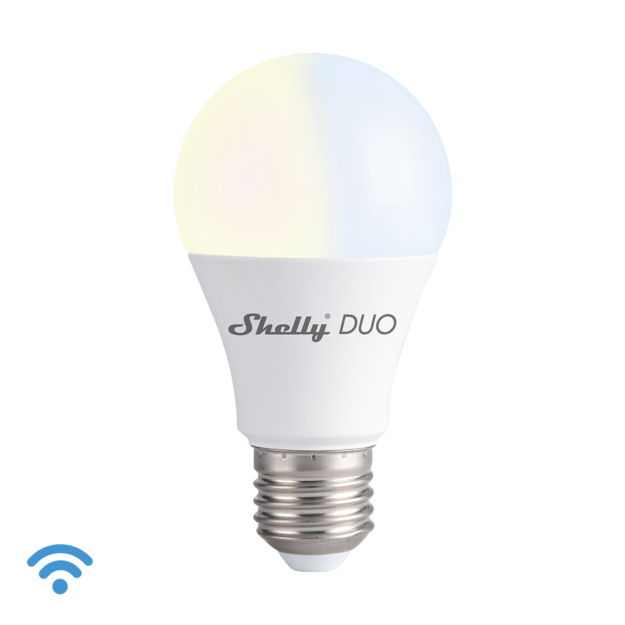 SHELLY Duo E27 - WW/CW Stmívatelná žárovka