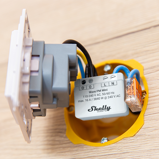 SHELLY Wave PM Mini Spínací modul