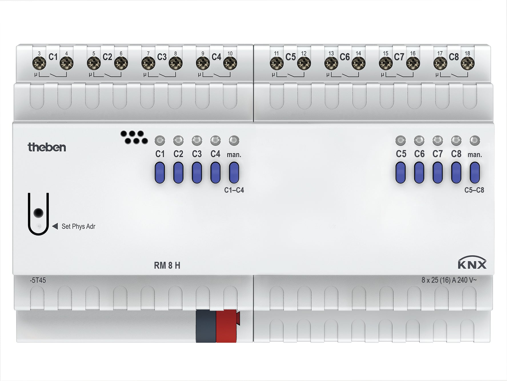 THEBEN KNX Schaltaktor, 8 Kanäle, 25 A