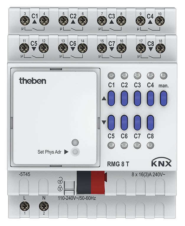 THEBEN KNX Schalt-/Jalousieaktor 4/8-fach, Grundgerät