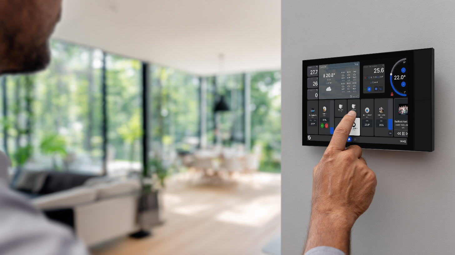 Shelly Wall Display XL Black – Inteligentní ovládací panel 10,1″