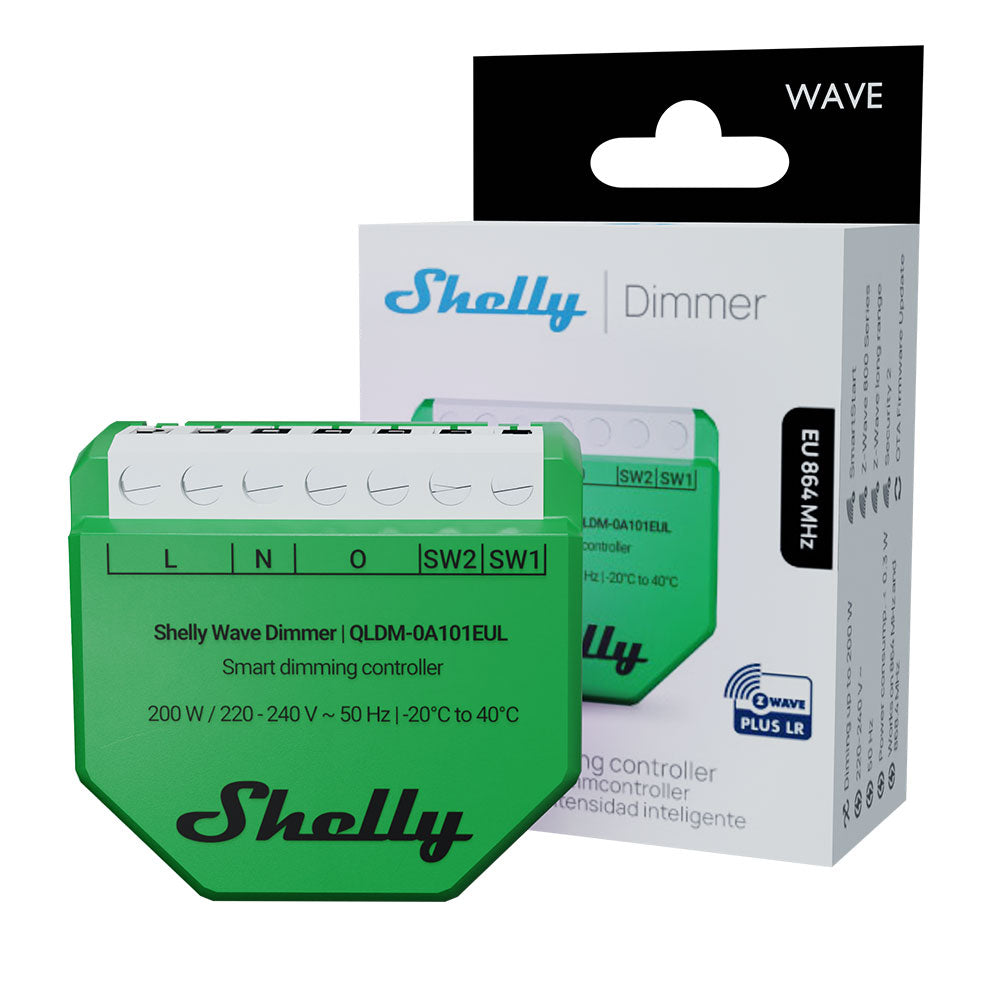 Shelly Wave Dimmer (2025) LR – Stmívací modul