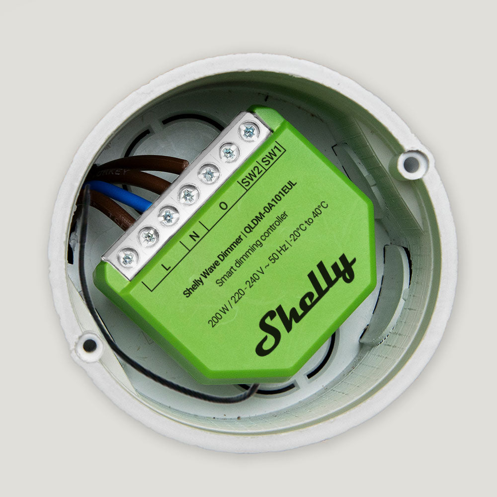 Shelly Wave Dimmer (2025) LR – Stmívací modul