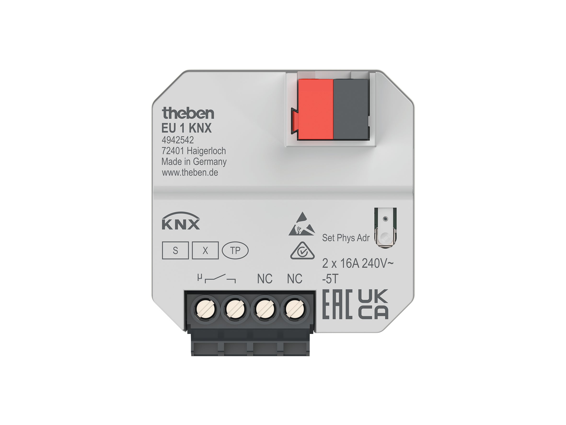 THEBEN KNX 1-fach Funk-Aktor UP für Elektroheizungen, KNX Data Secure
