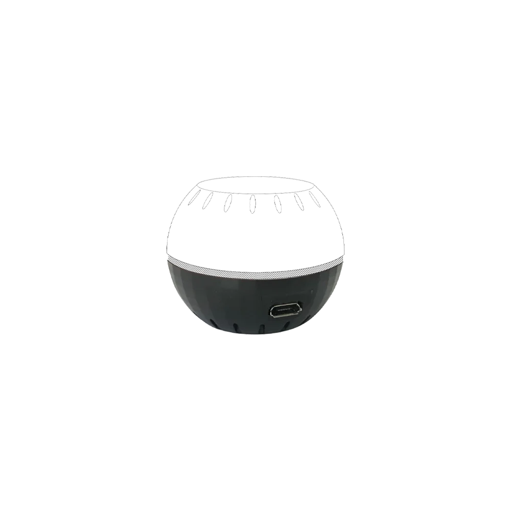 Shelly H&T USB Add-on Black – USB napájecí adaptér pro Shelly H&T