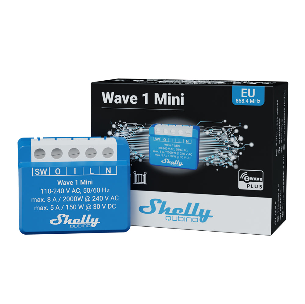 Shelly Wave 1 Mini LR – Kompaktní spínací modul
