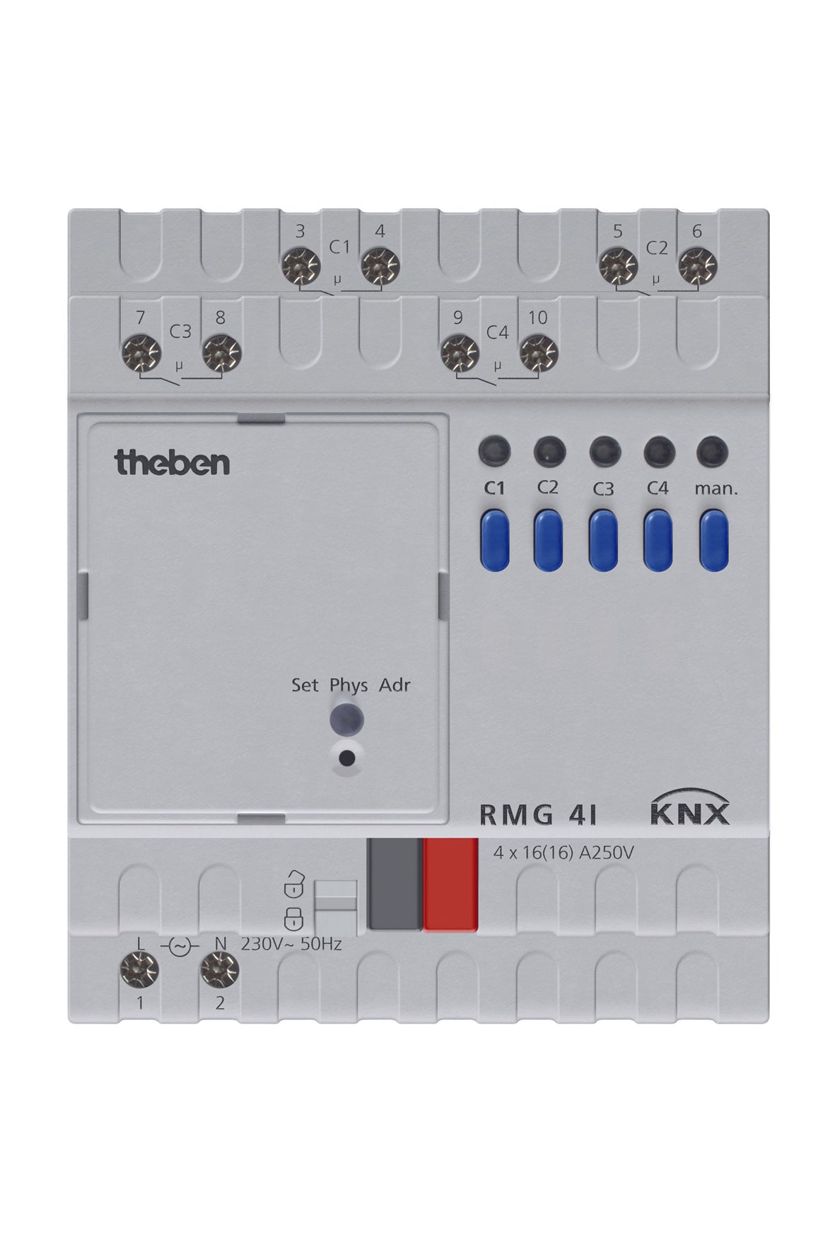 THEBEN KNX Schaltaktor 4-fach, C-Last, Grundgerät