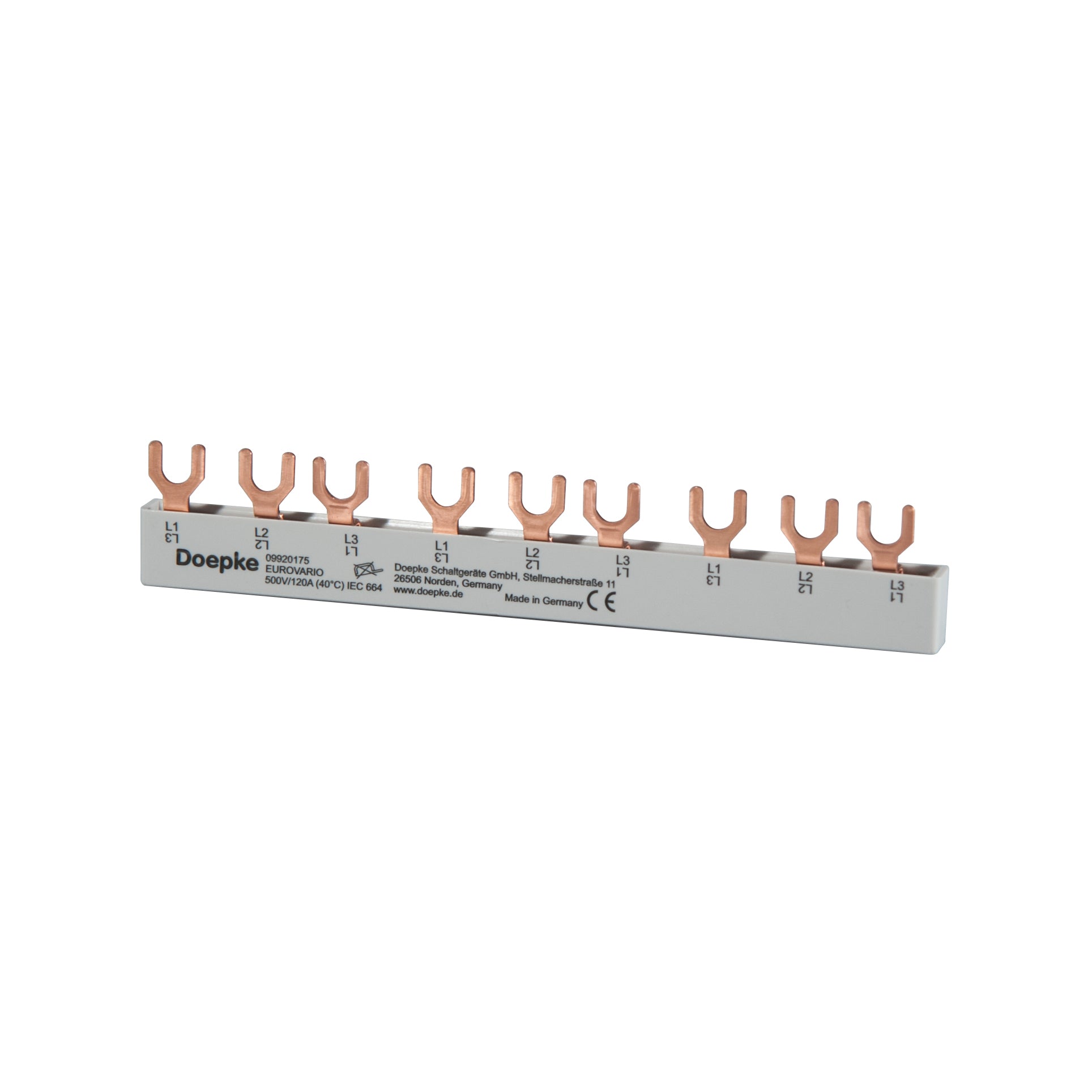 Doepke Doepke Gabelsammelschiene 3p, 9 TE, 63 A ((L1, L2, L3) x 3)