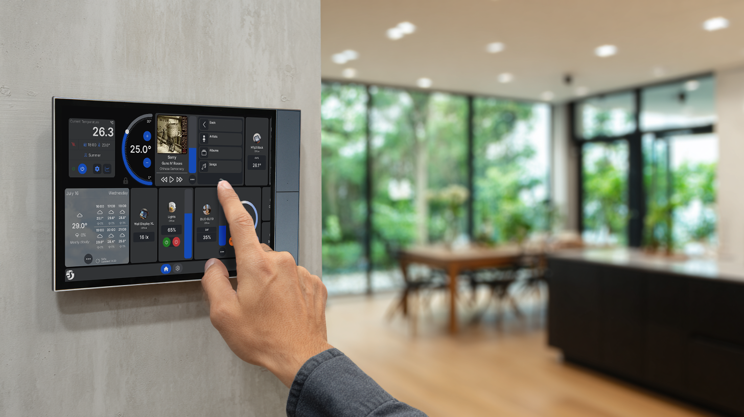 Shelly Wall Display XL Silver – Inteligentní ovládací panel 10,1″