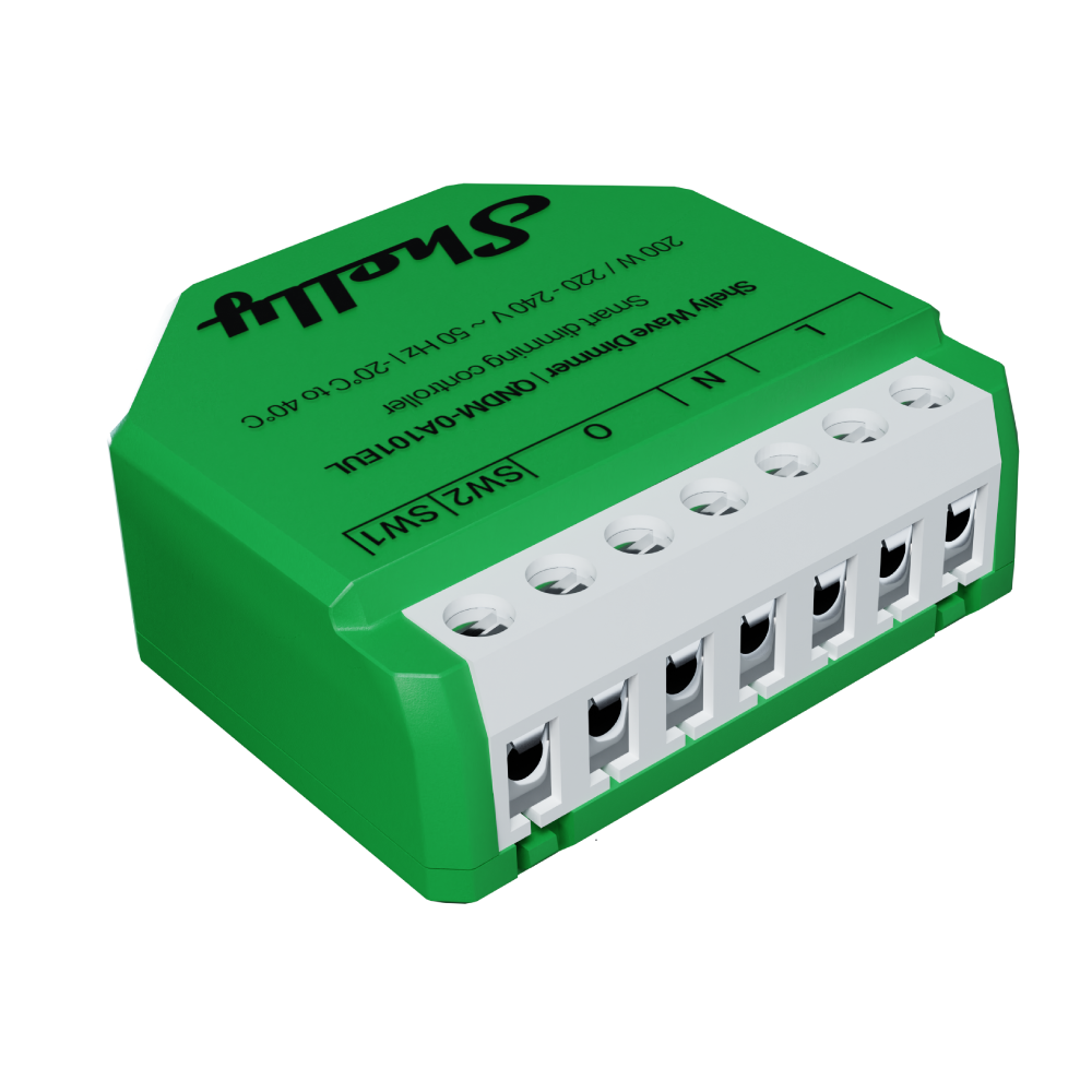 Shelly Wave Dimmer (2025) LR – Stmívací modul