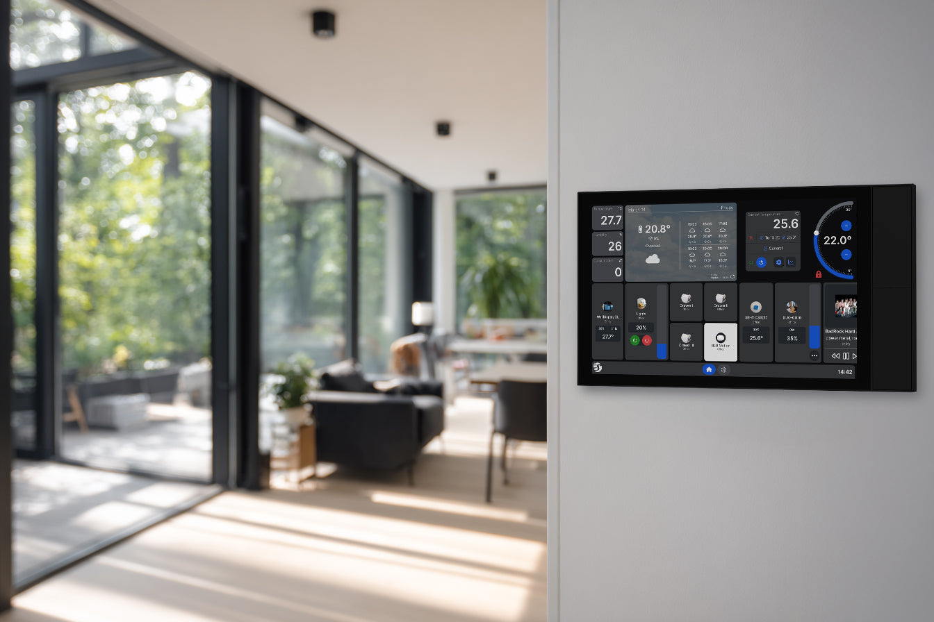 Shelly Wall Display XL Black – Inteligentní ovládací panel 10,1″