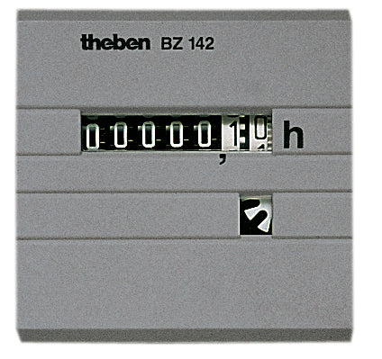THEBEN Betriebsstundenzähler, Front 48x48 mm, Fronttafeleinbau 10-80 V