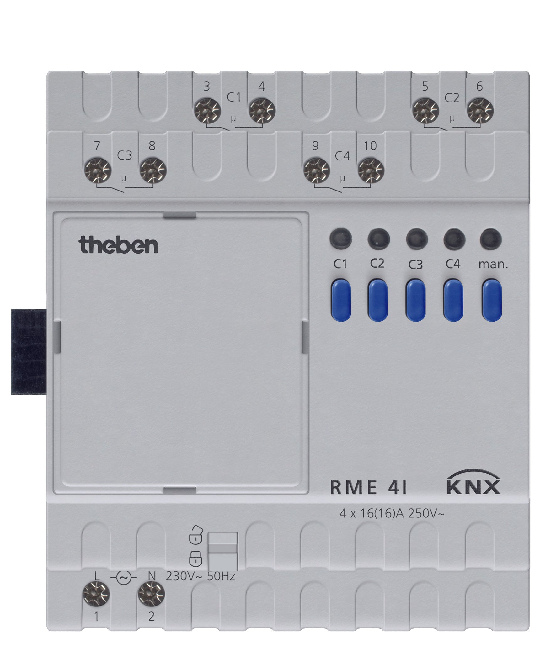 THEBEN KNX Schaltaktor 4-fach, C-Last, Erweiterungsgerät