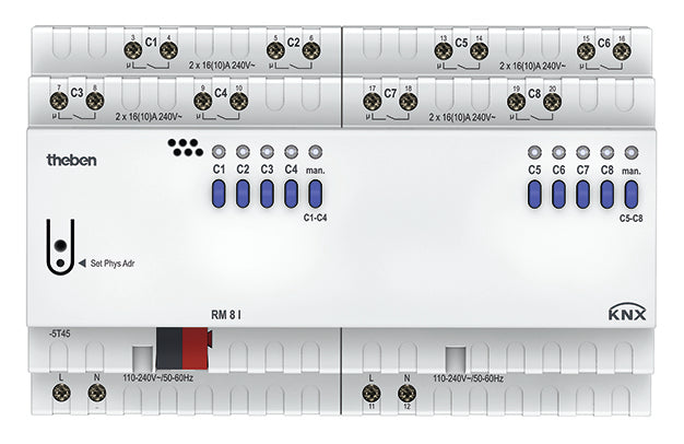 THEBEN KNX Schaltaktor 8-fach, C-Last