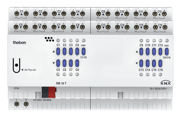 THEBEN KNX Schalt-/Jalousieaktor 8/16-fach