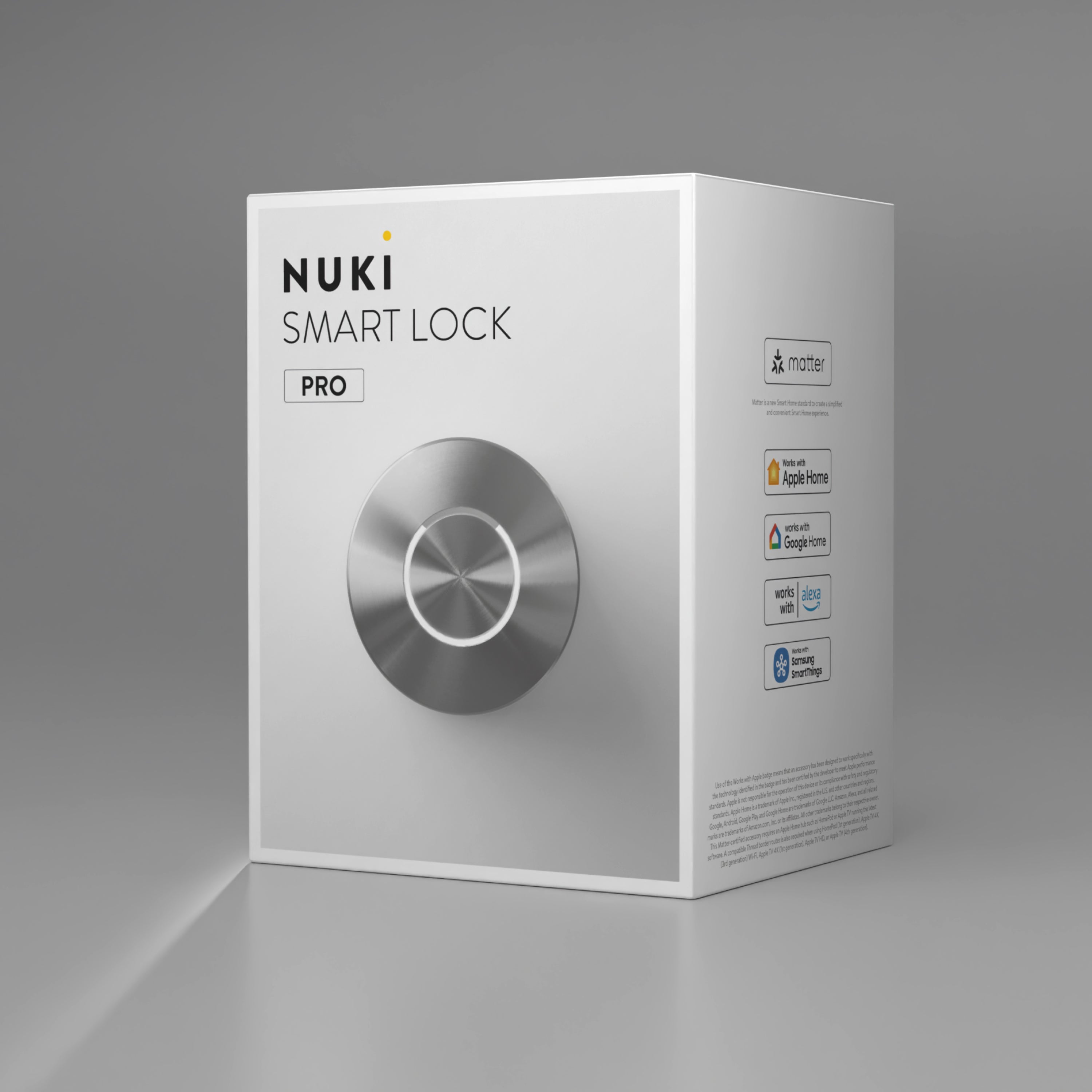NUKI 221147 SMART LOCK PRO Chytrý zámek, Wi-Fi, Matter, 5. generace, černý/bílý