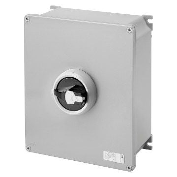 GEWISS GW70423NM Vačkový spínač, ovládací verze, 125A 3P+N, IP66, černá páčka
